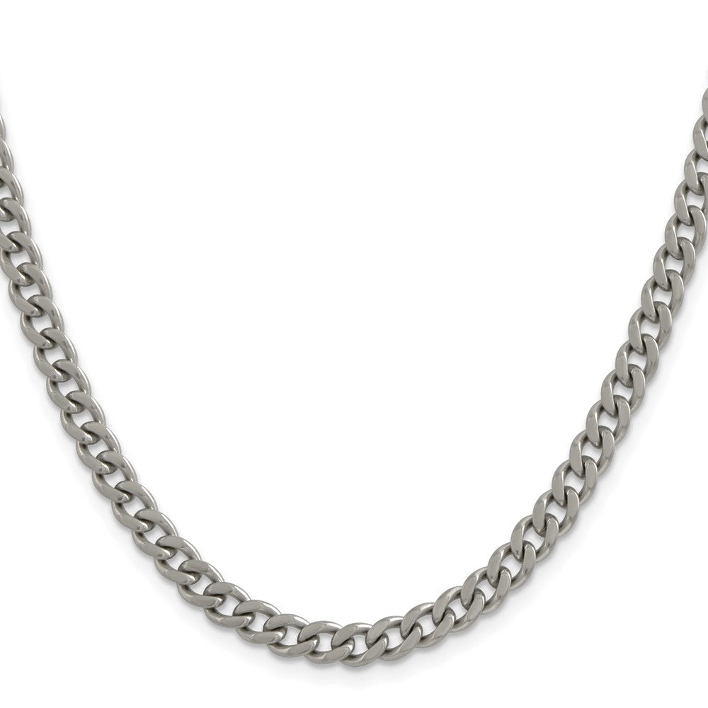 Titanium Polished 5.5mm 20in Curb Chain