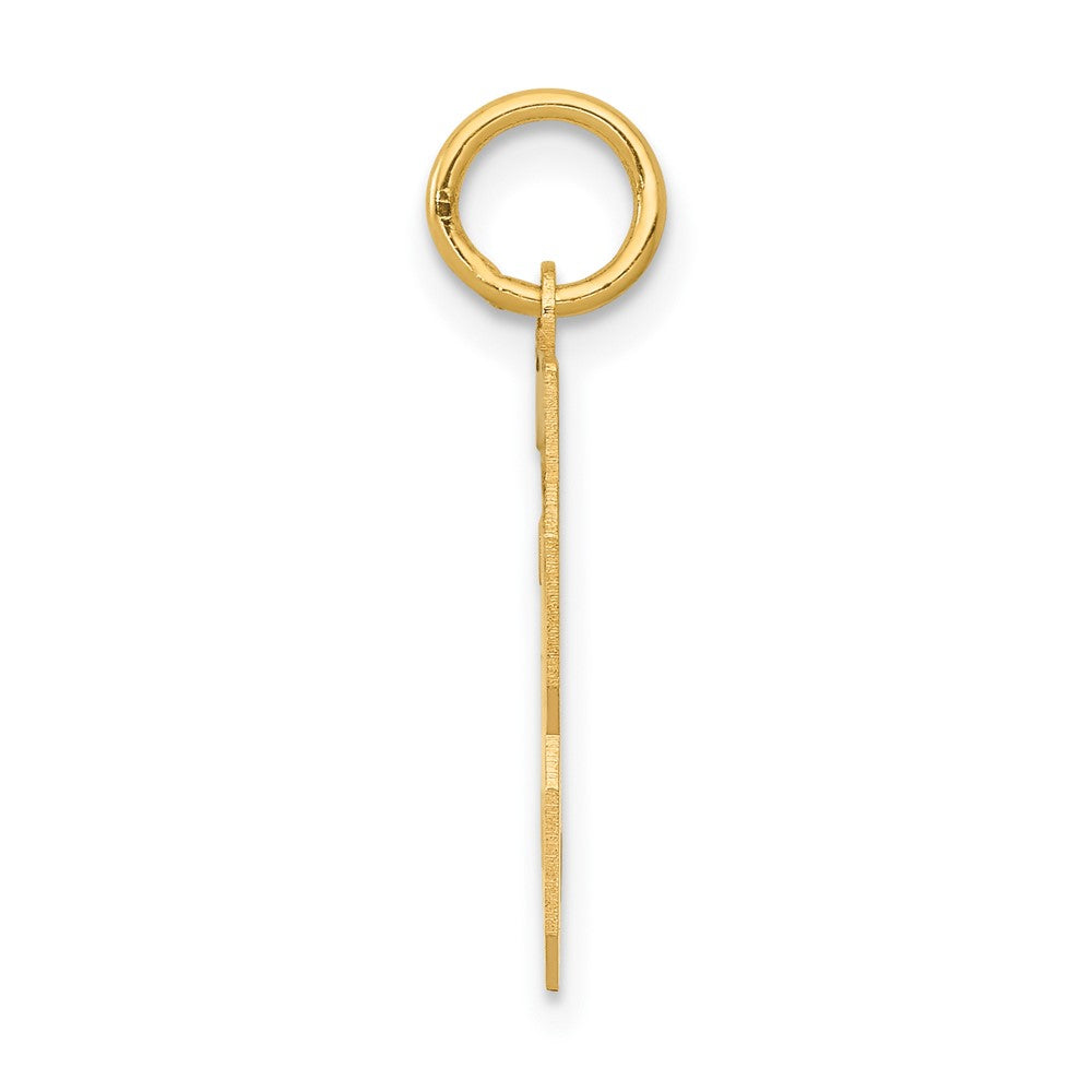 14k Small Polished Number 33 Charm