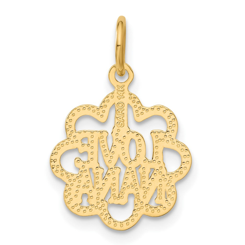 14k I LOVE NANA Charm
