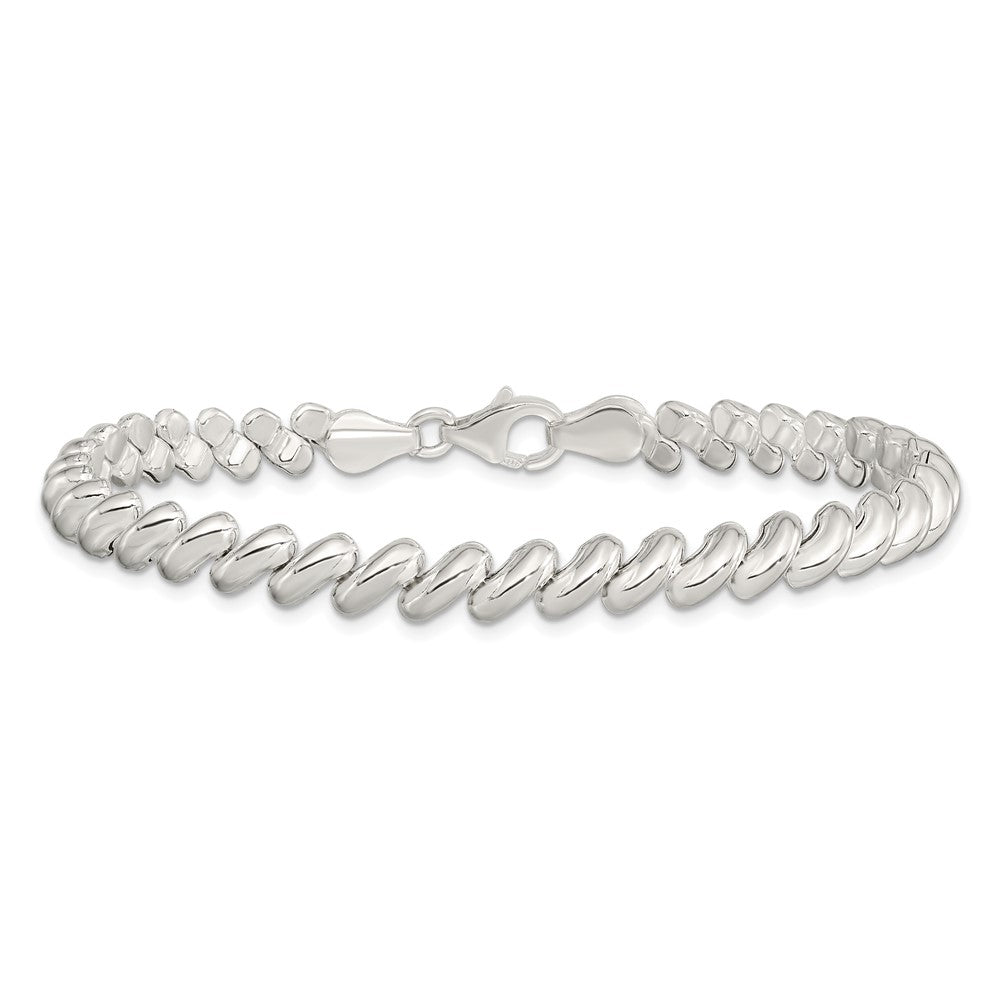Sterling Silver 6mm San Marco Bracelet 7.5 inches