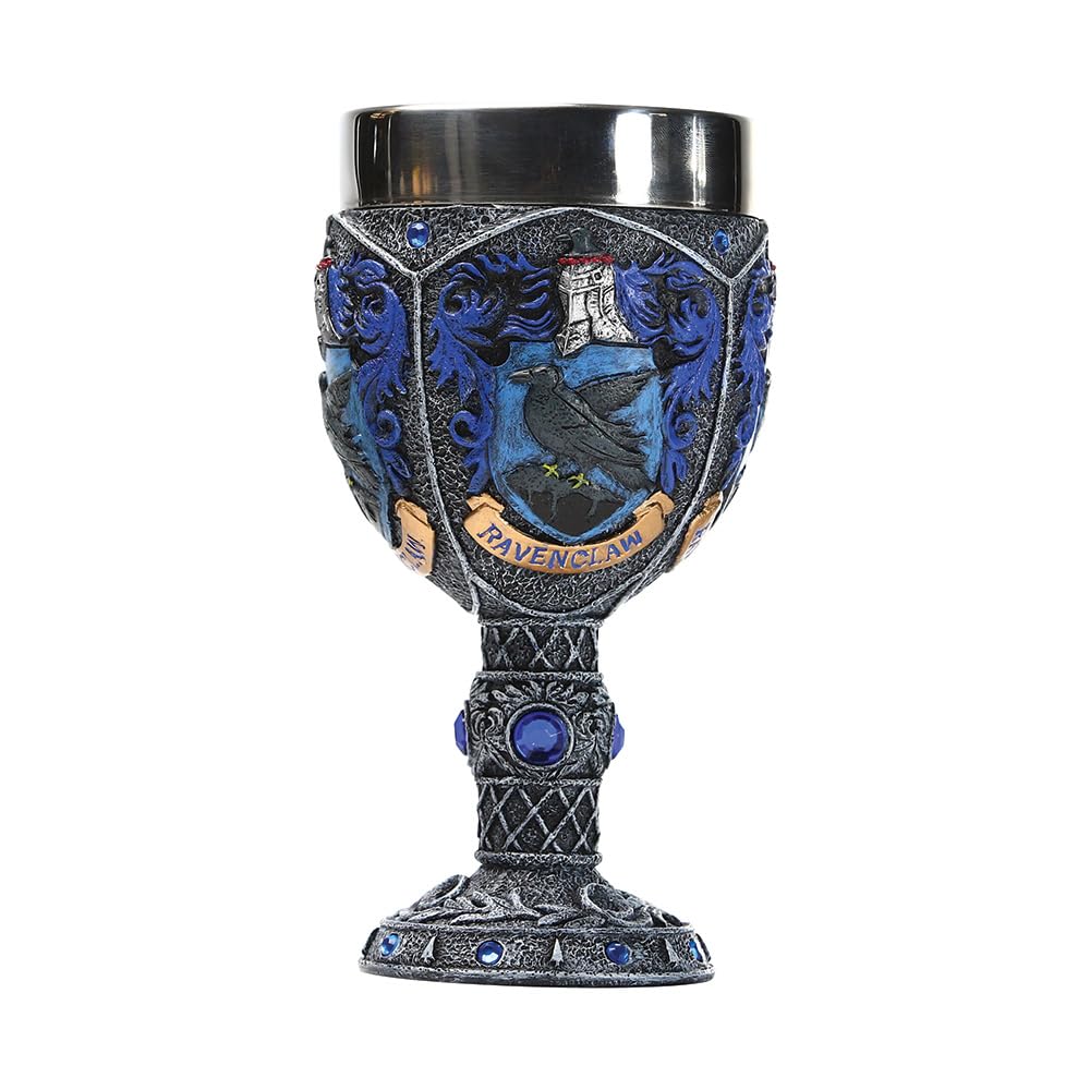 Wizarding World of Harry Potter Ravenclaw Decorative Resin Stainless Steel Goblet 7.1in H