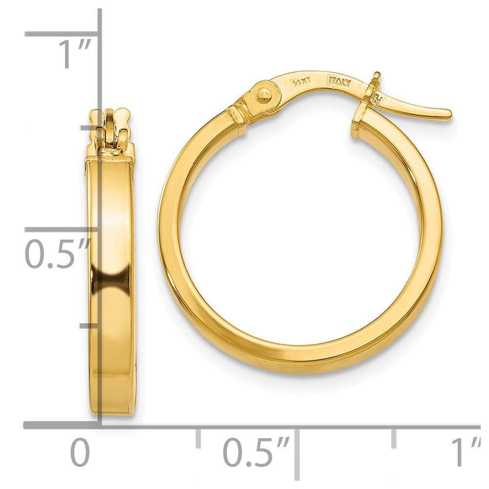 14K Polished Earrings