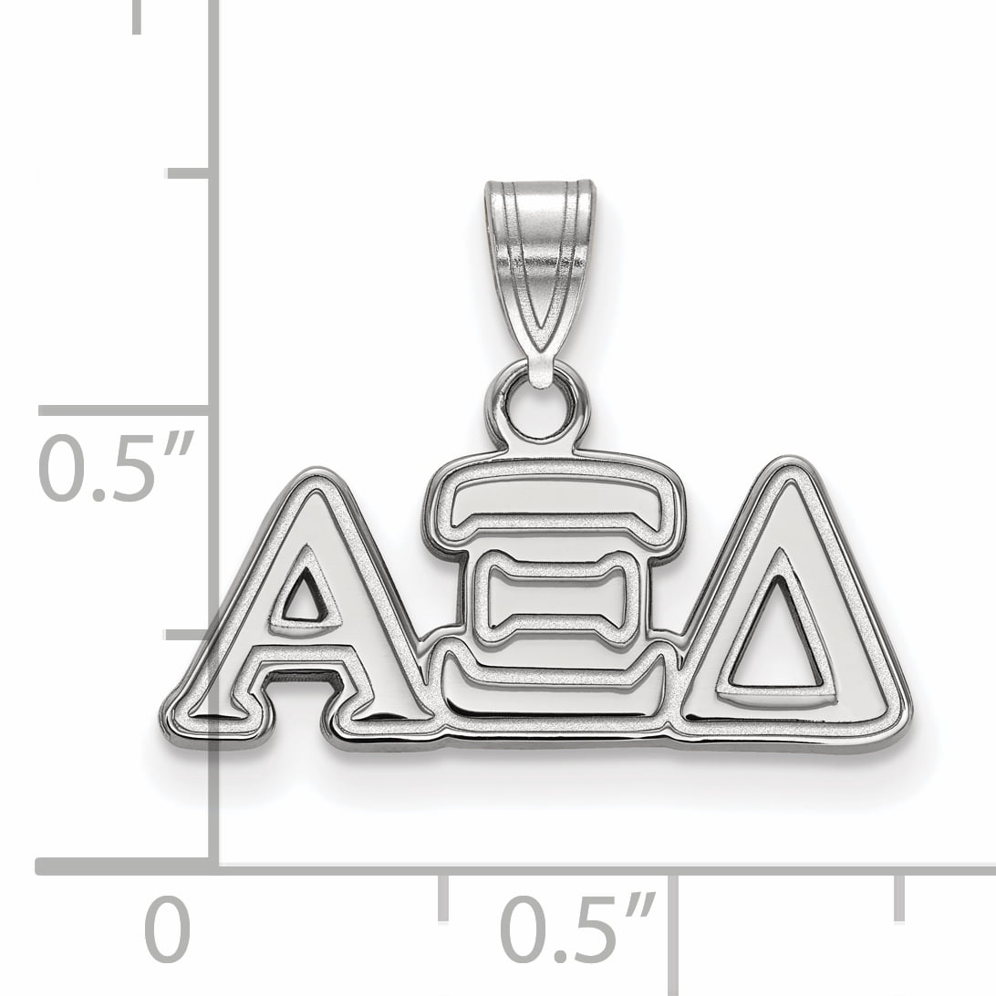 Sterling Silver Official Licensed Greek Sororities Alpha Xi Delta (???) Small Pendant