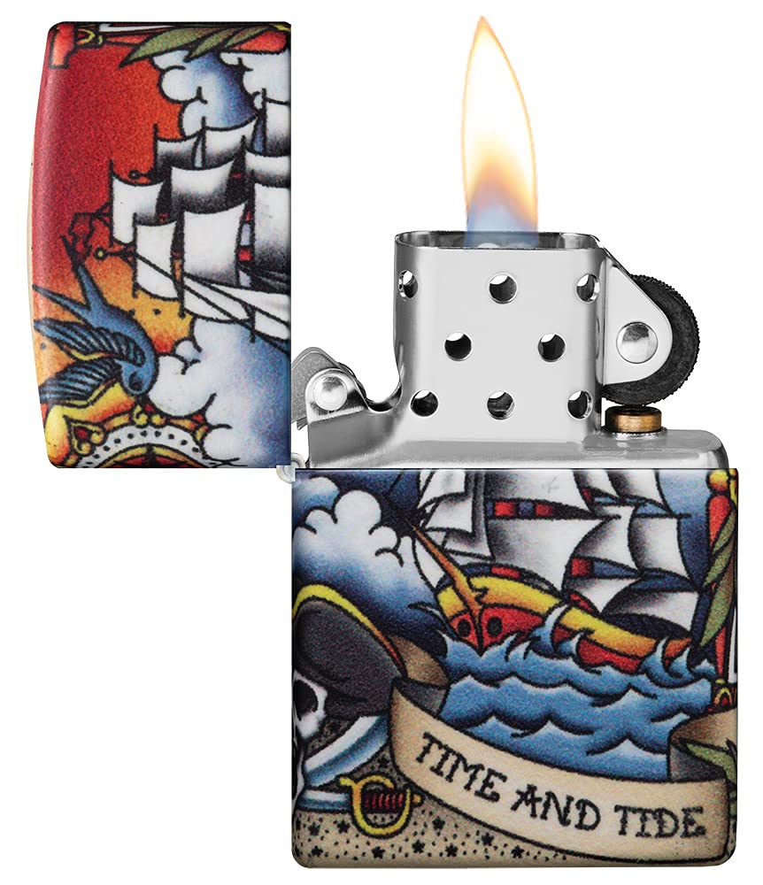 Zippo 540 Color Nautical Tattoo Design Pocket Lighter