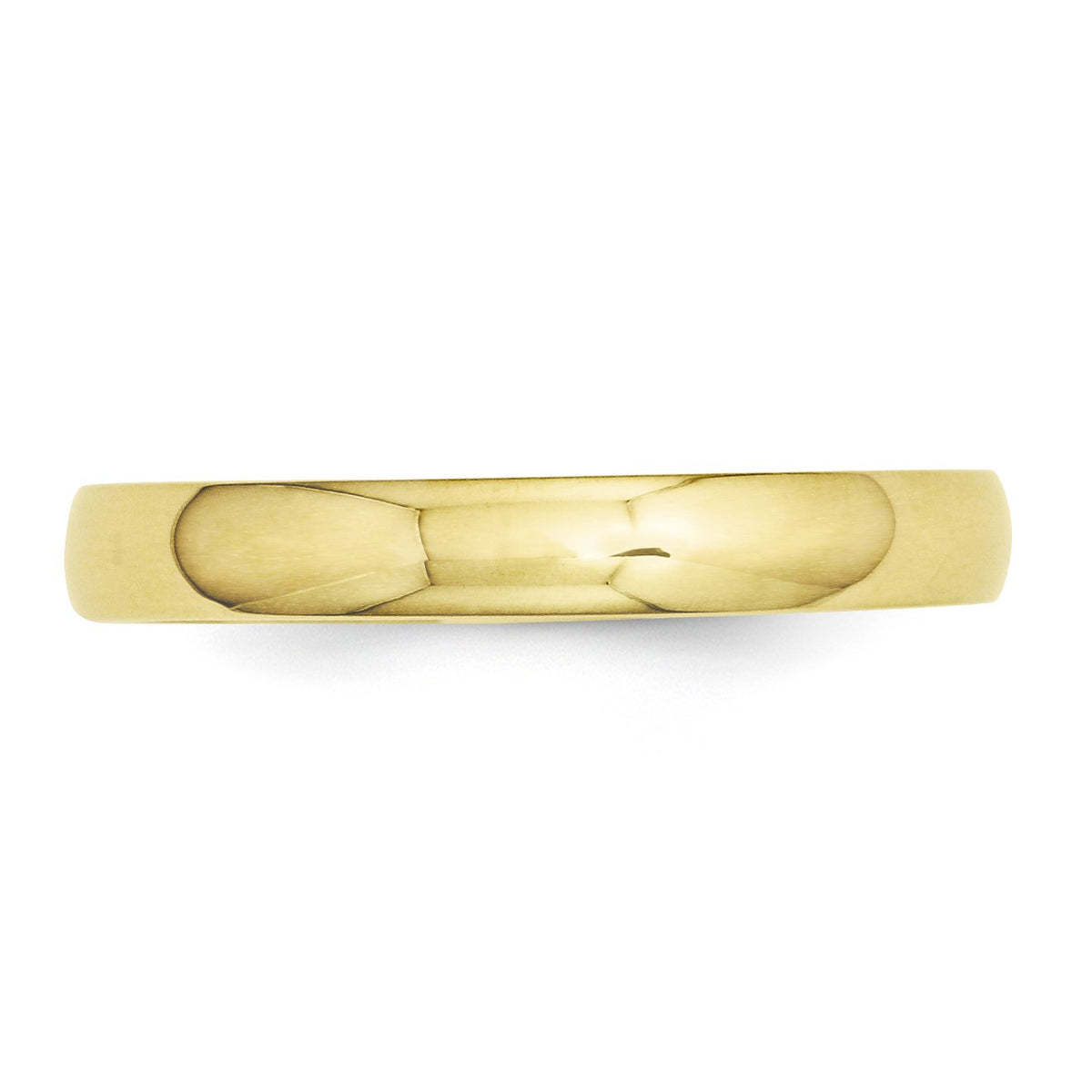 Primal Gold 10 Karat Yellow Gold 3mm Half Round Band Size 5.5