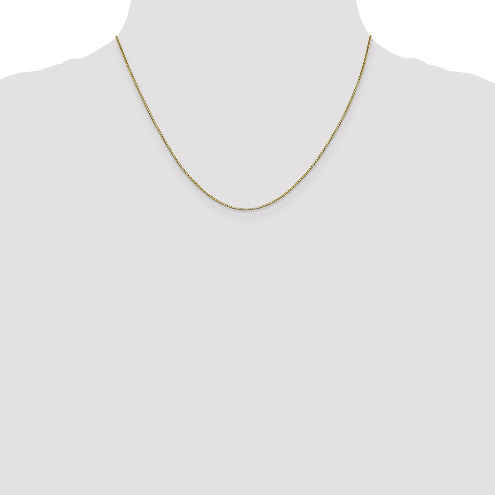 10K .8mm Box Chain Yellow Gold