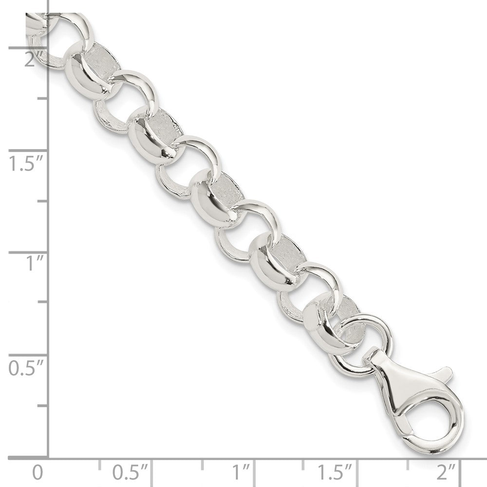 Sterling Silver 8.00mm Belcher Light Bracelet 7.5 inches