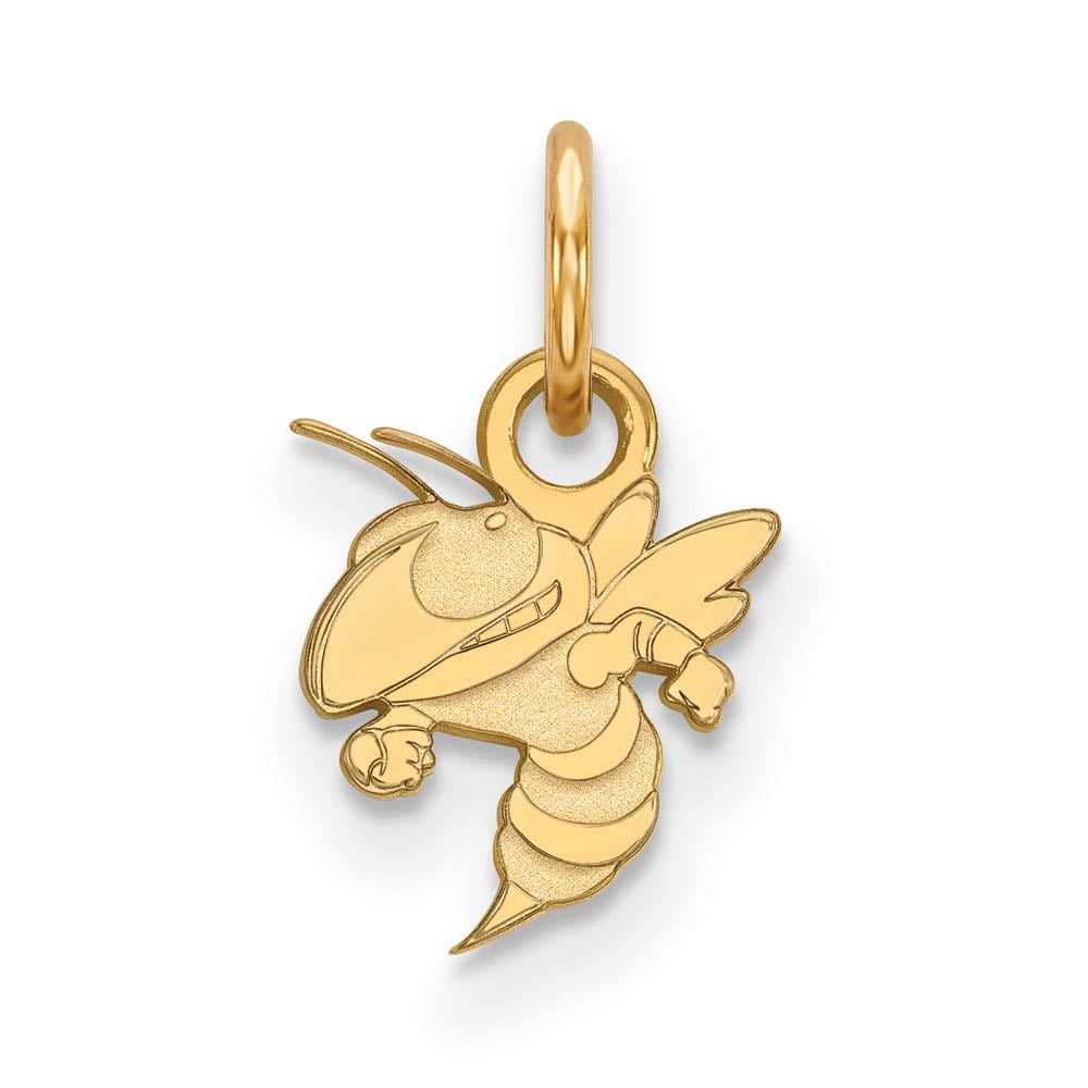 10k Gold LogoArt Georgia Institute of Technology Yellow Jacket Extra Small Pendant Q1Y041GT