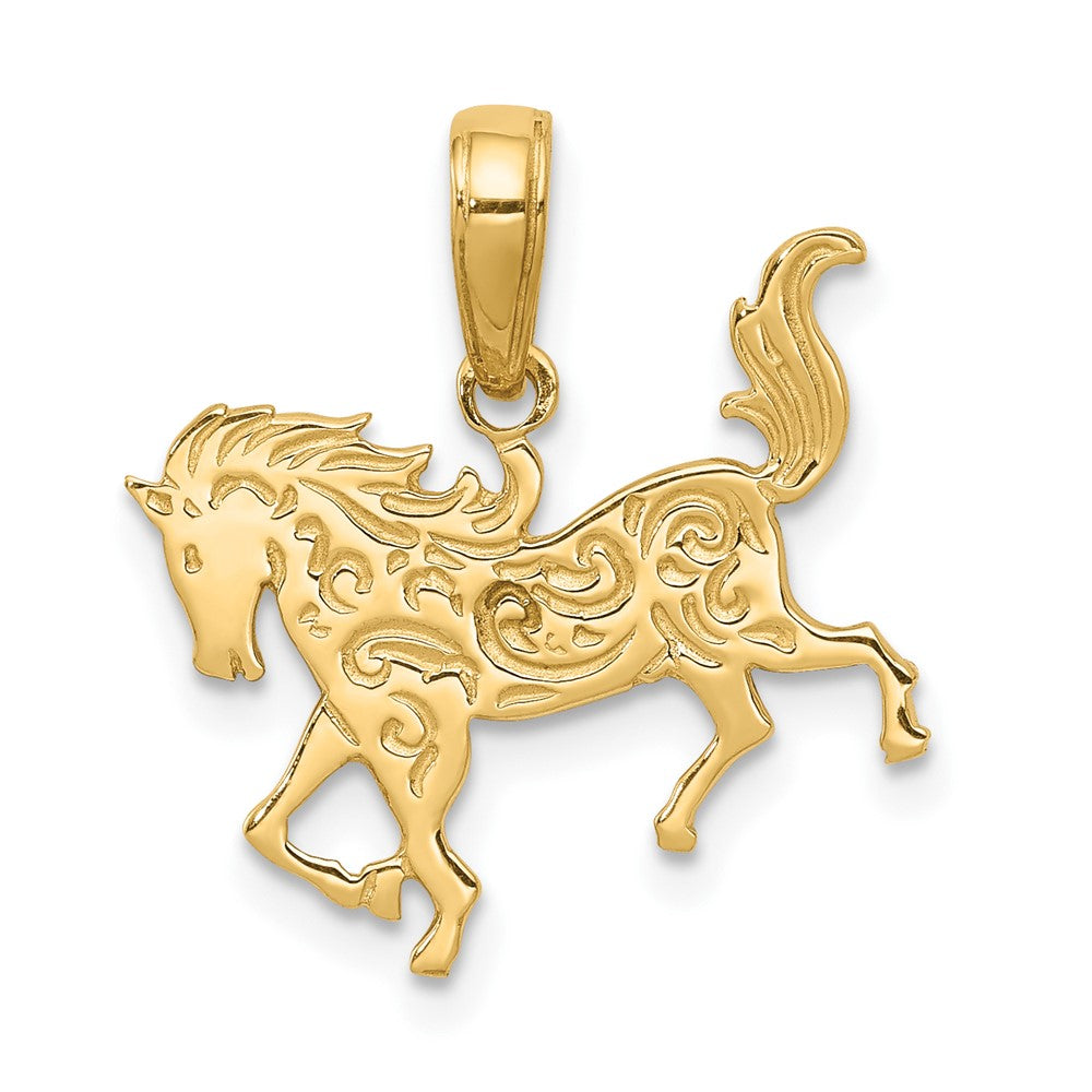 10k Gold Horse Pendant