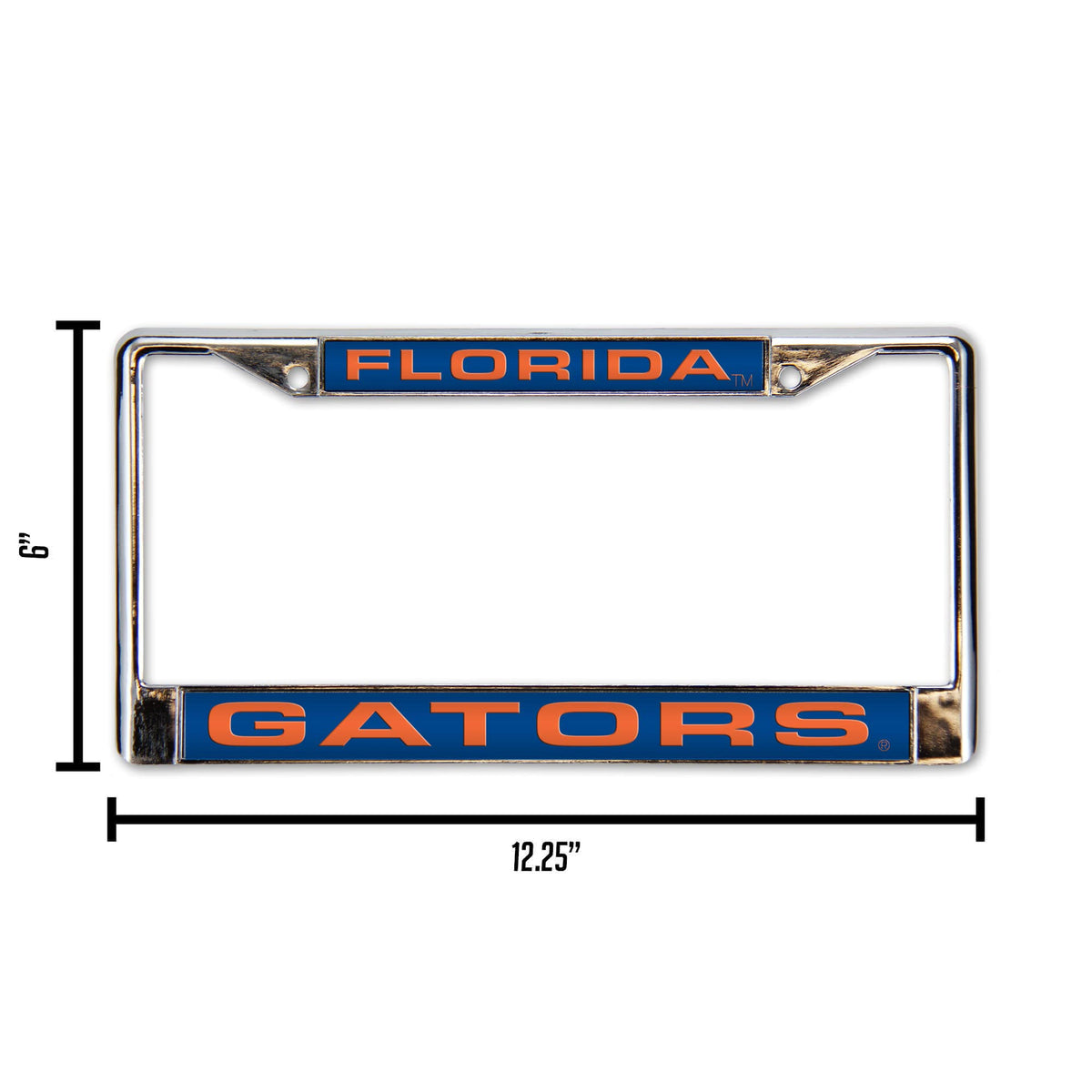 Florida-Gator's Chrome Metal Laser Cut License Plate Frame