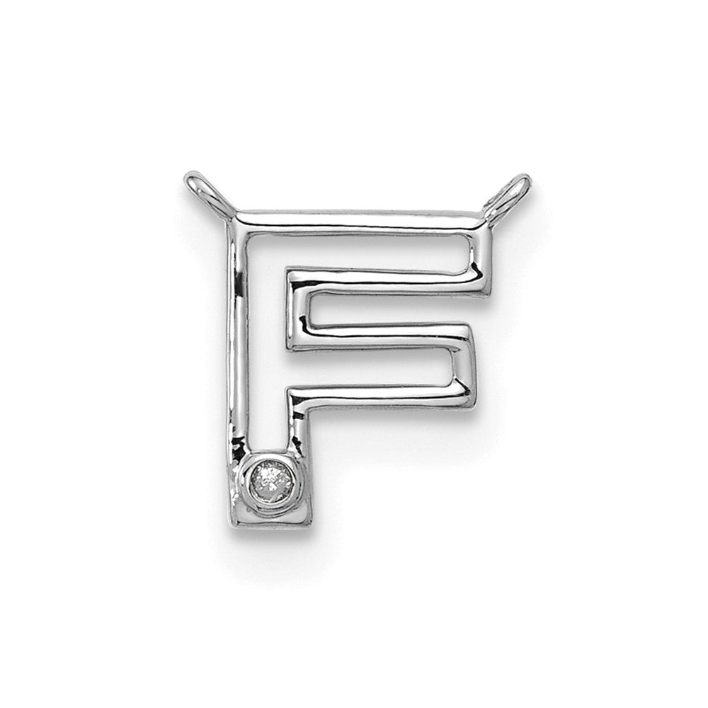 Stella & Dot 10kw Diamond Initial F Charm Element