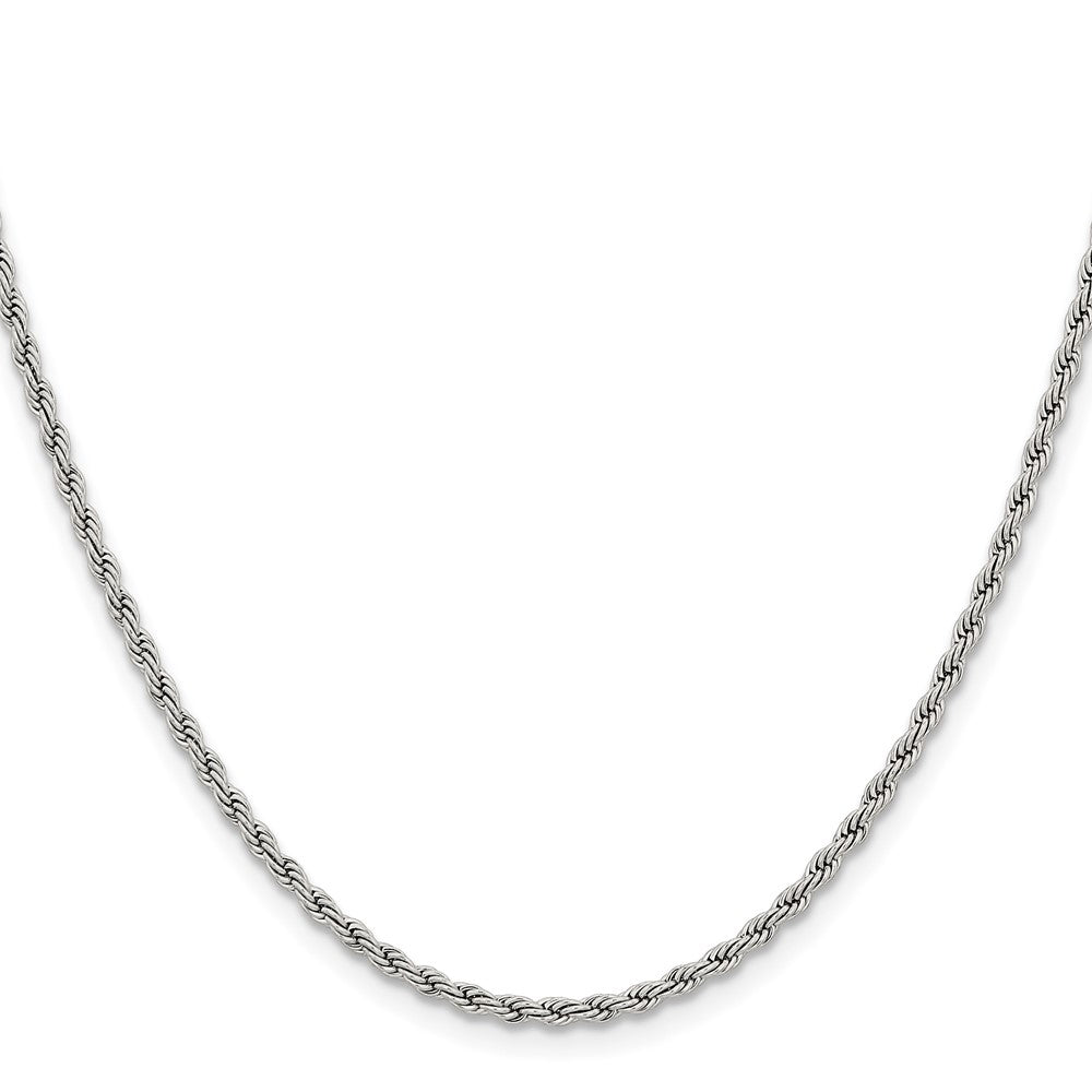 Stainless Steel Polished 2.4mm 20 inch Rope Chain
