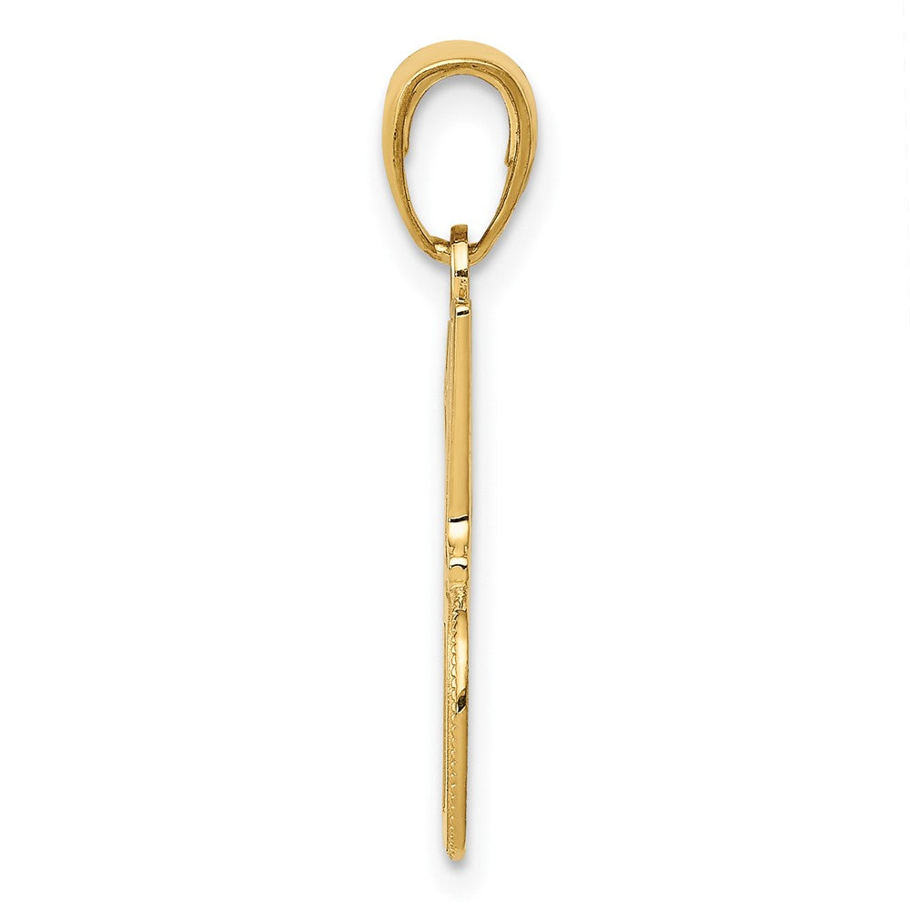 10K #1 DAD Charm Yellow Gold