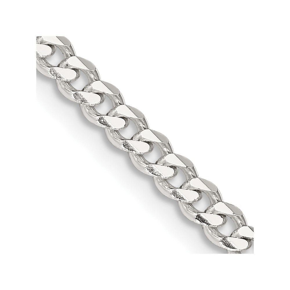 Sterling Silver 3.5mm Curb Chain 30 Inches