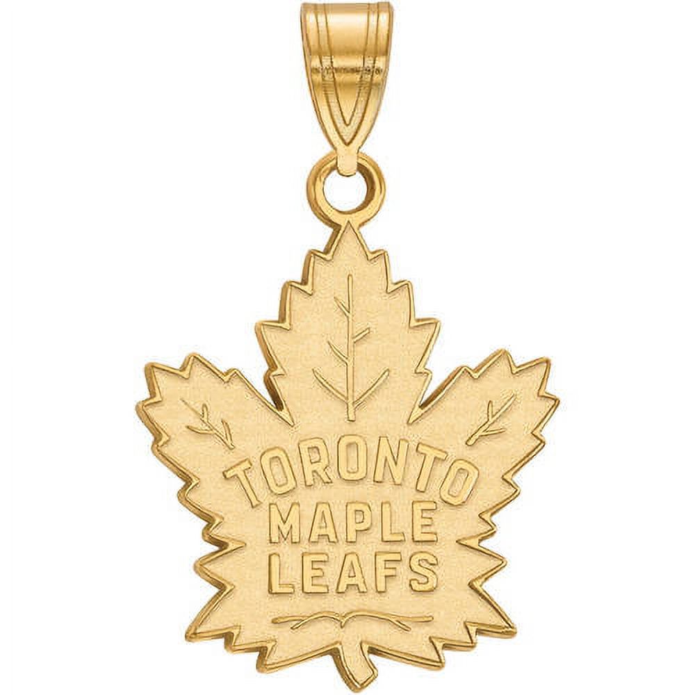 LogoArt 10K Yellow Gold NHL LogoArt Toronto Maple Leafs Large Pendant