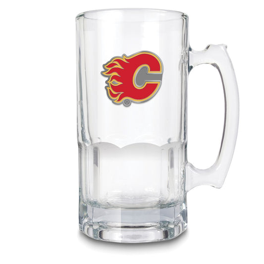 NHL Calgary Flames Glass 32 ounce Macho Mug