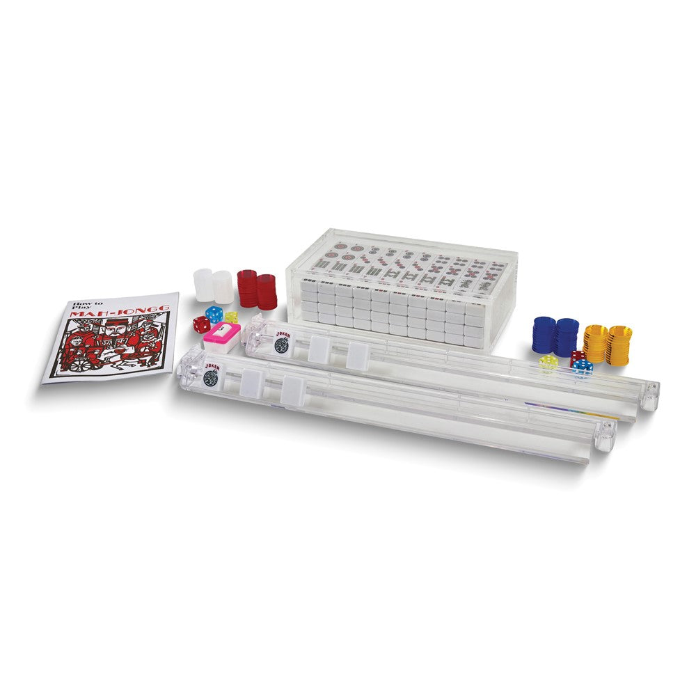Lucite Mahjong Set
