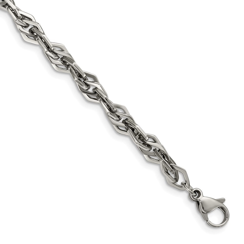 Stainless Steel Polished 9in Bracelet 9 inches