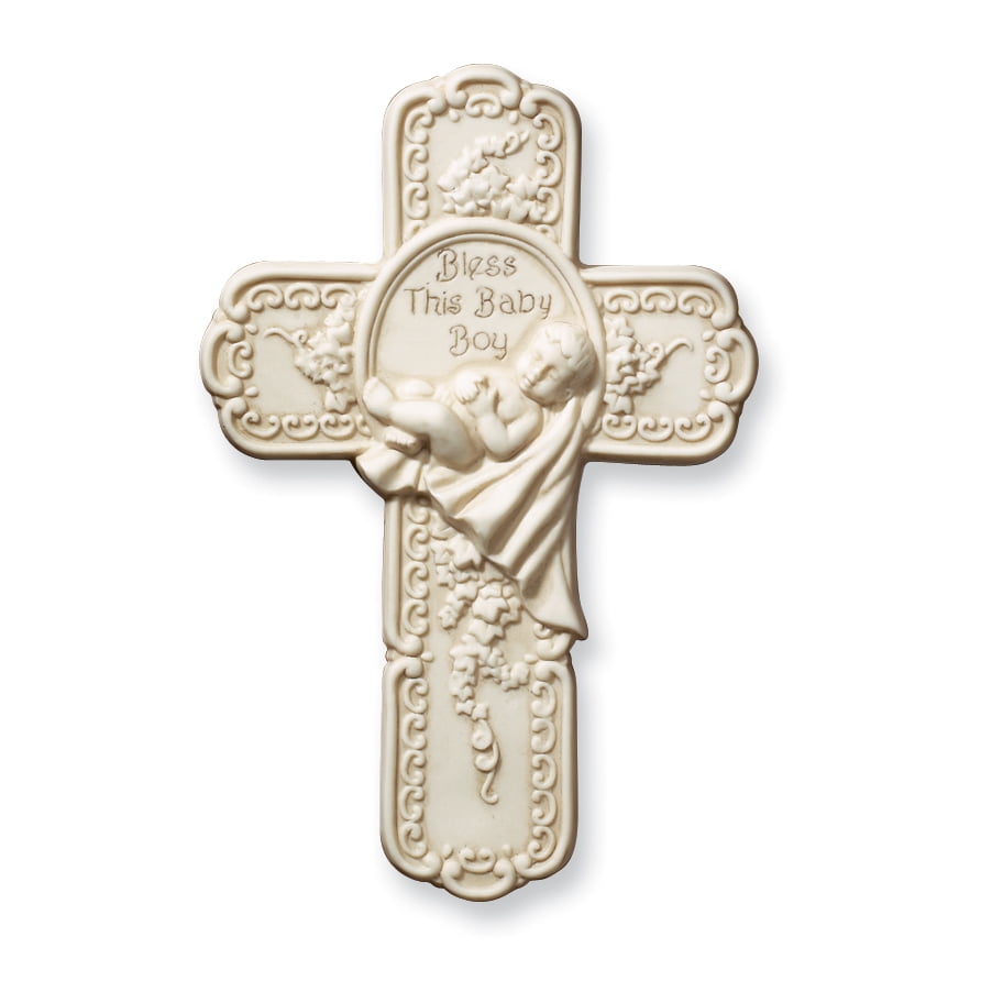 Avalon Gallery KS409 Tomaso Baby Boy Boxed Cross