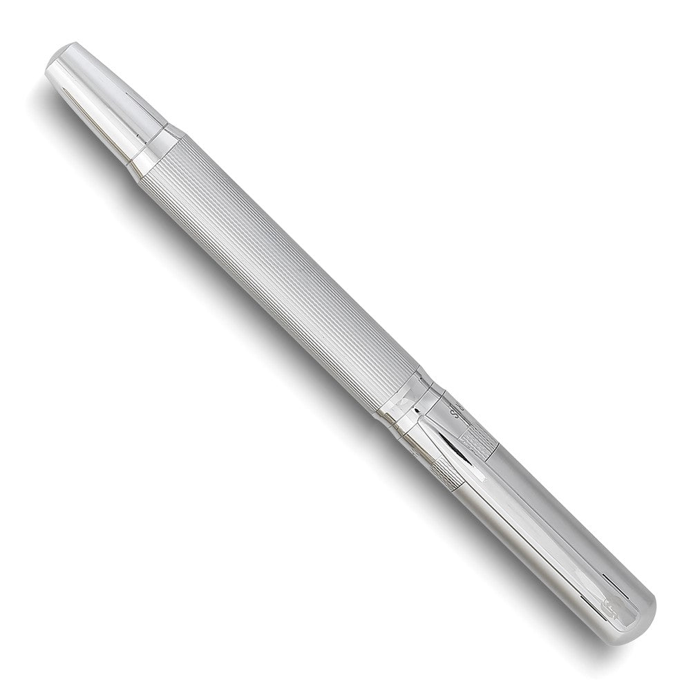 Charles Hubert Silver-tone Textured Rollerball Pen