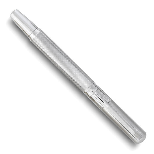 Charles Hubert Silver-tone Textured Rollerball Pen