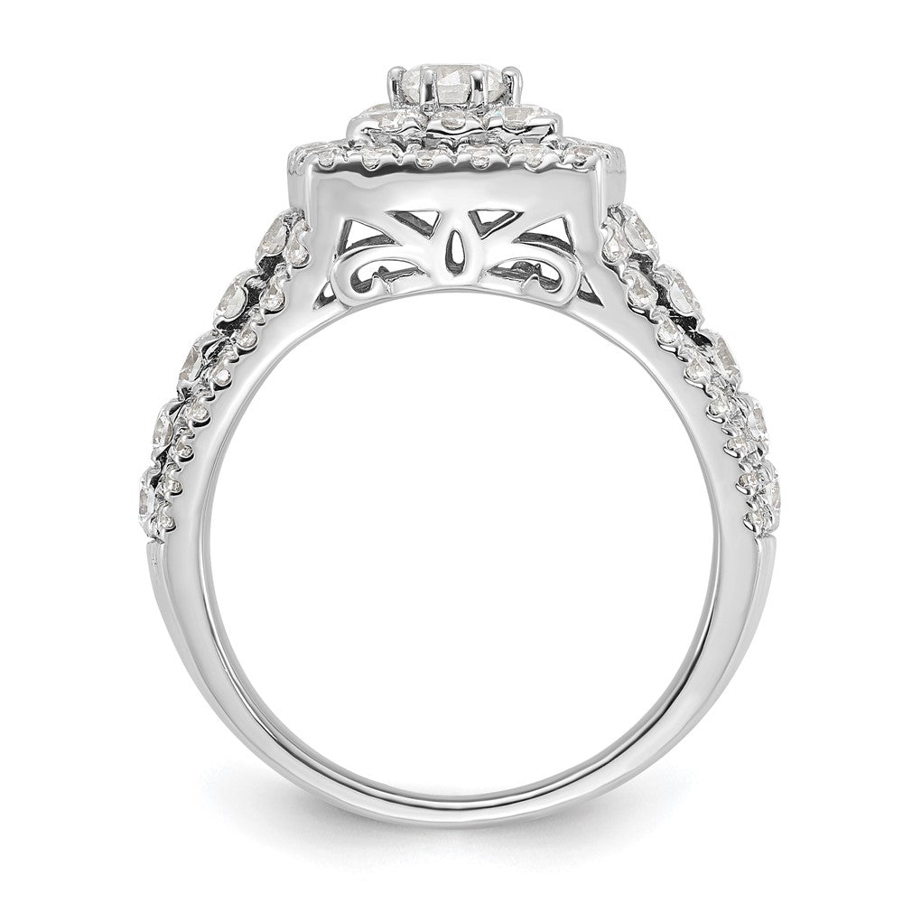 Sterling Silver Rhodium-plated Diamonore Ring