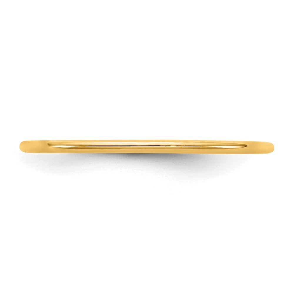 14KY 1mm Standard Comfort Fit Band Size 7