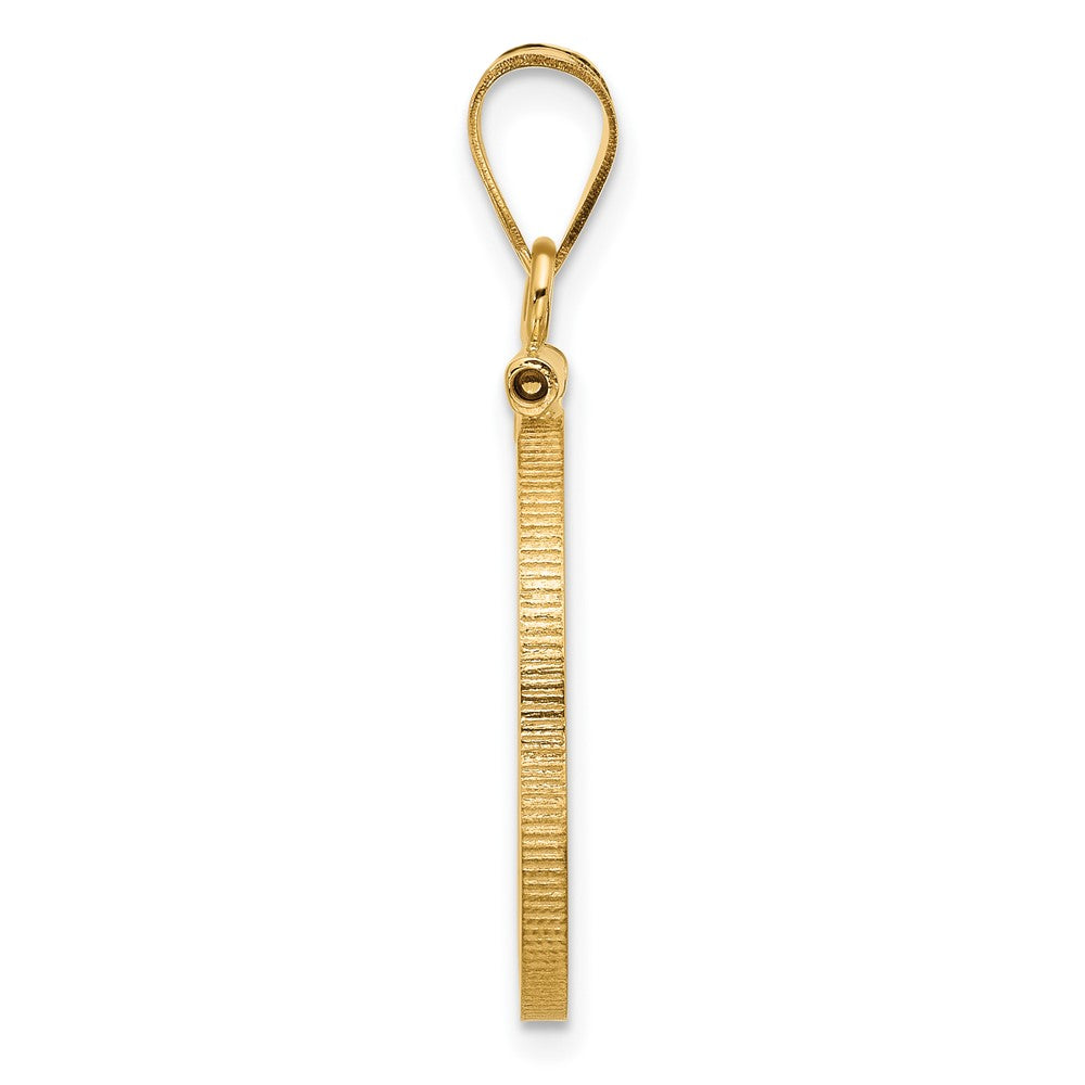 Wideband Distinguished Coin Jewelry 14k Polished 19.0mm x 1.1mm Screw Top Coin Bezel Pendant