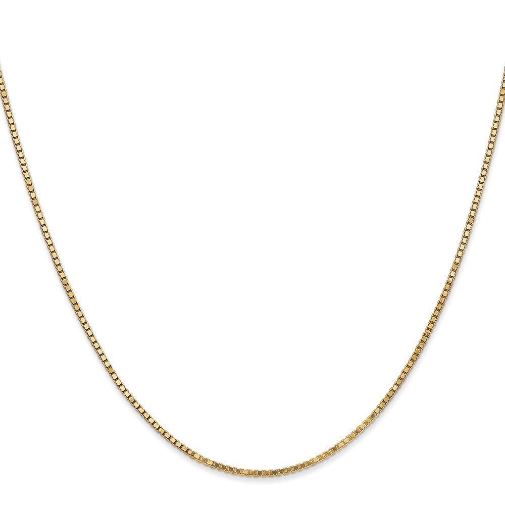10k 1.3mm Box Chain Yellow Gold