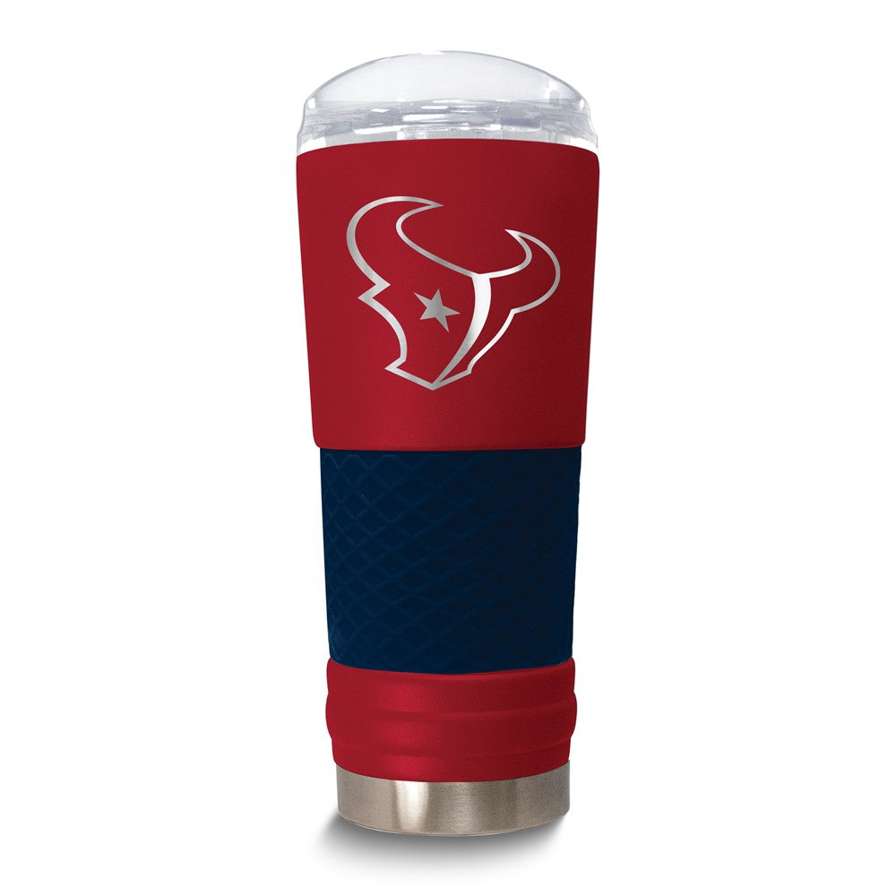 NFL Houston Texans Stainless Steel Silicone Grip 24 oz. Draft Tumbler with Lid