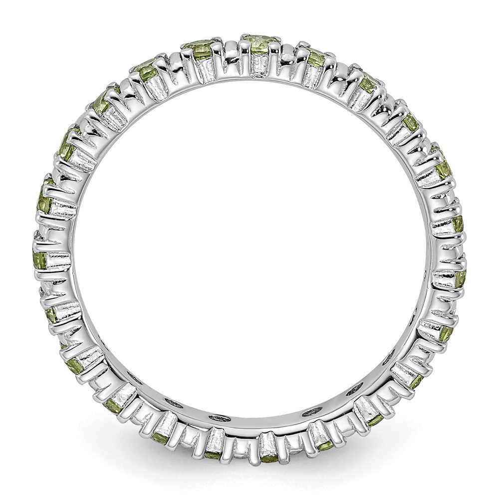 Sterling Silver Stackable Expressions Peridot Ring