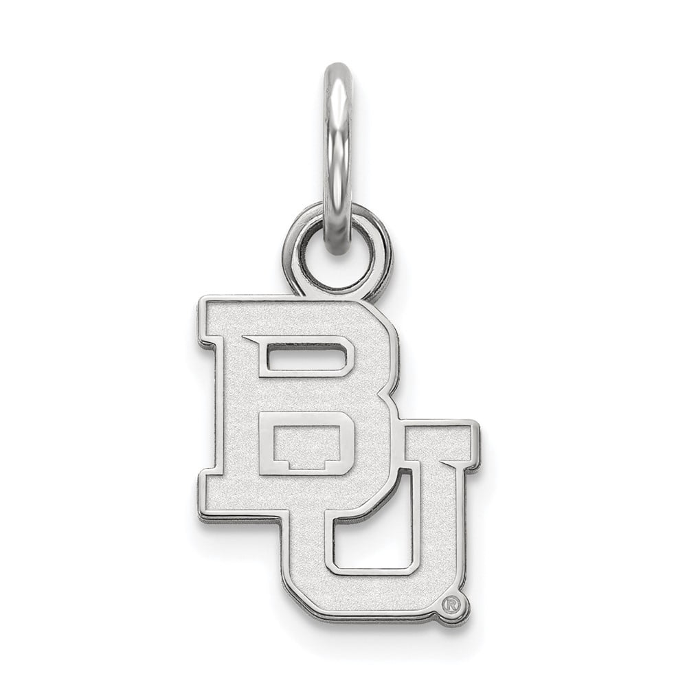 LogoArt Sterling Silver Baylor University Xs Pendant Necklace