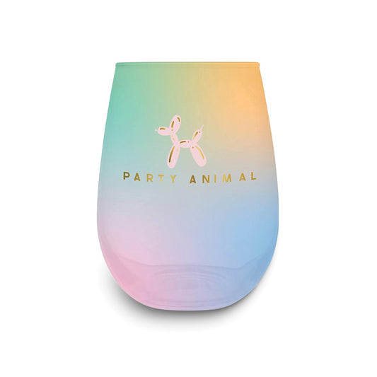 Party Animal 20 ounce Stemless Wine Glass
