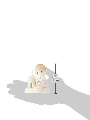 Precious Moments Growing In Grace Age 1 Brunette Girl Figurine, Count 1