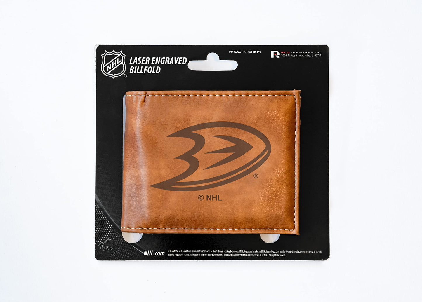 4" Brown NHL Anaheim Ducks Billfold Wallet