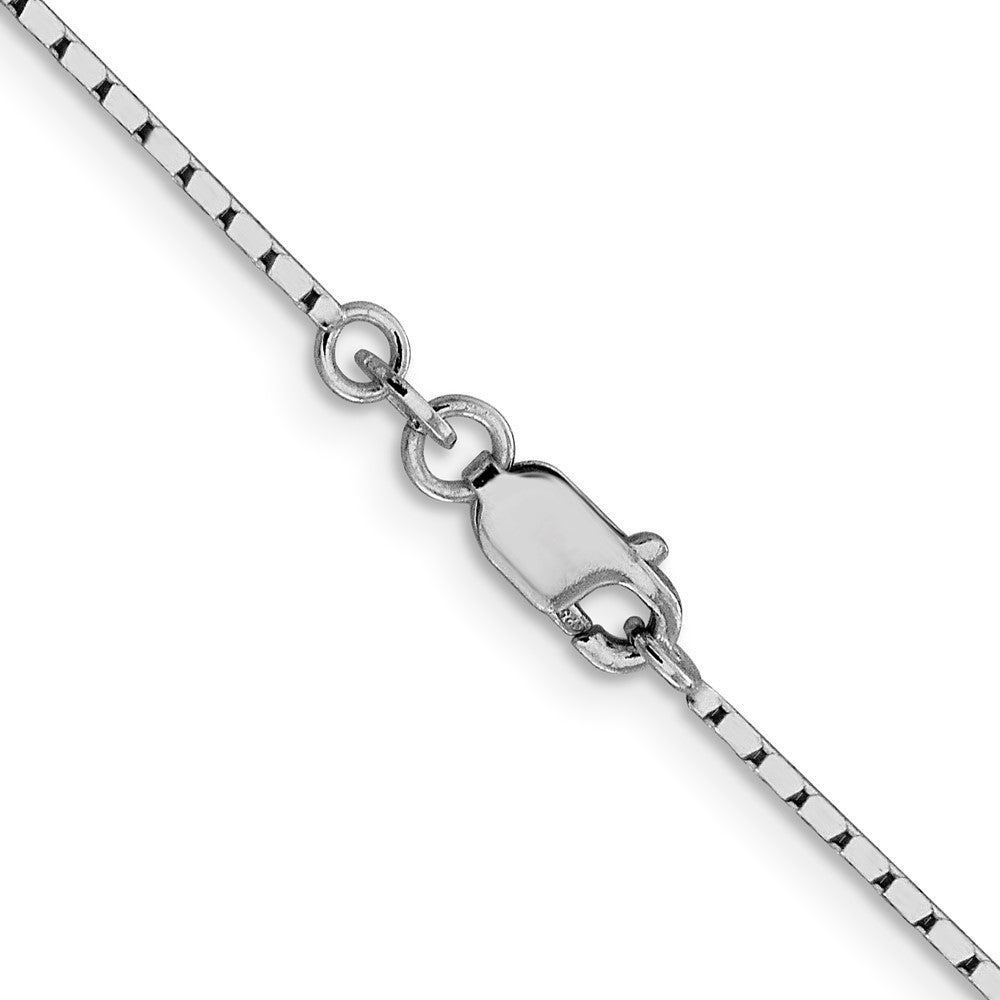 Sterling Silver 1.25mm Mirror Box Chain 24 Inches
