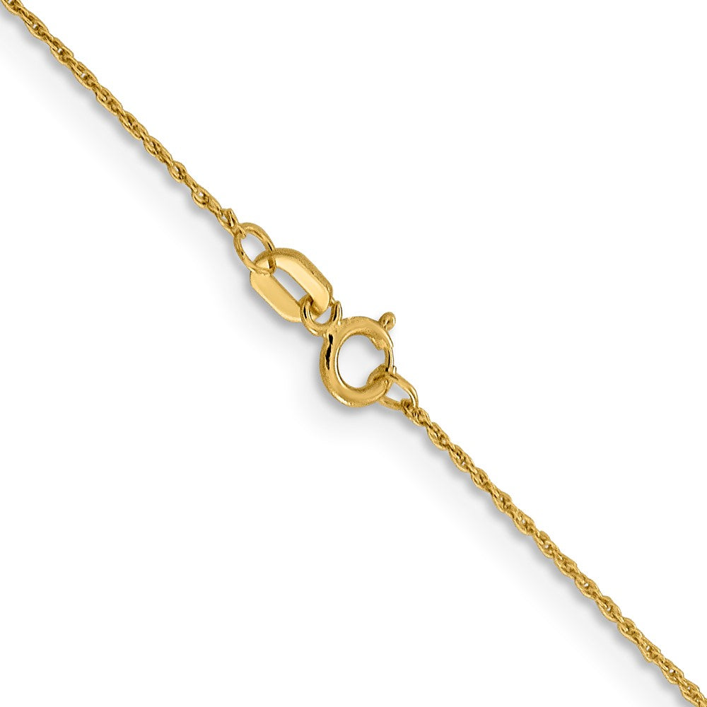 14K .8mm Loose Rope Chain Spring Ring Clasp