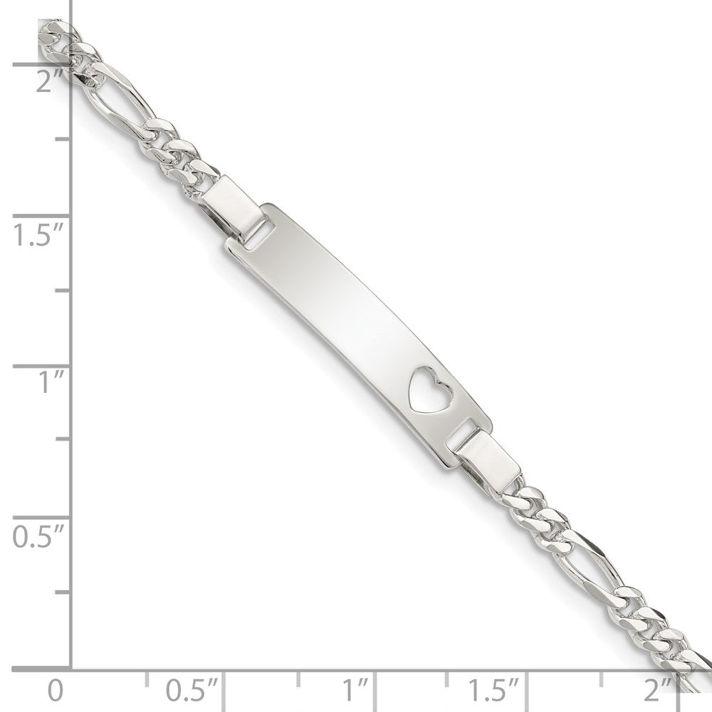 Sterling Silver Baby ID Bracelet 6 inches