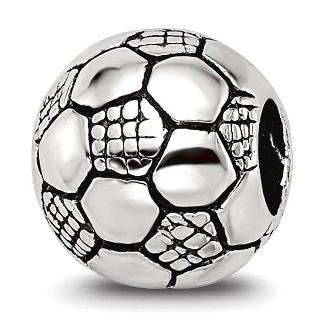 Sterling Silver Reflections Kids Soccer Ball Bead