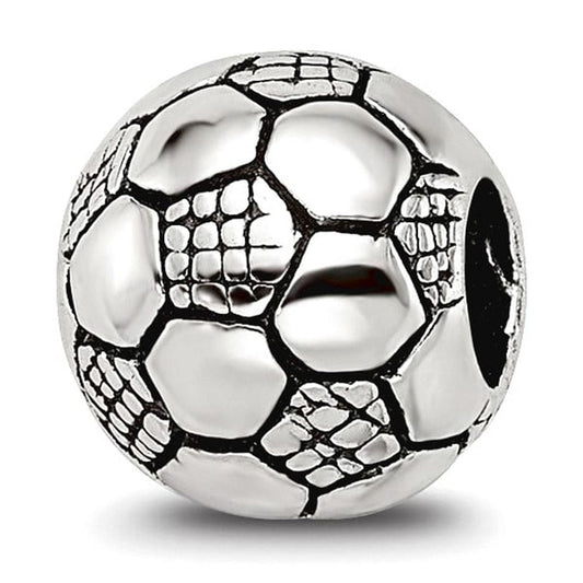Sterling Silver Reflections Kids Soccer Ball Bead