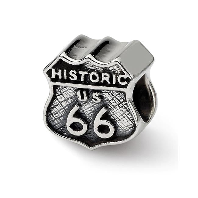 Sterling Silver Reflections Route 66 Bead