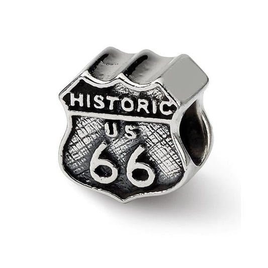 Sterling Silver Reflections Route 66 Bead