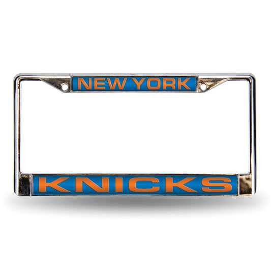 New York Basketball Knick's Chrome Metal Laser Cut License Plate Frame