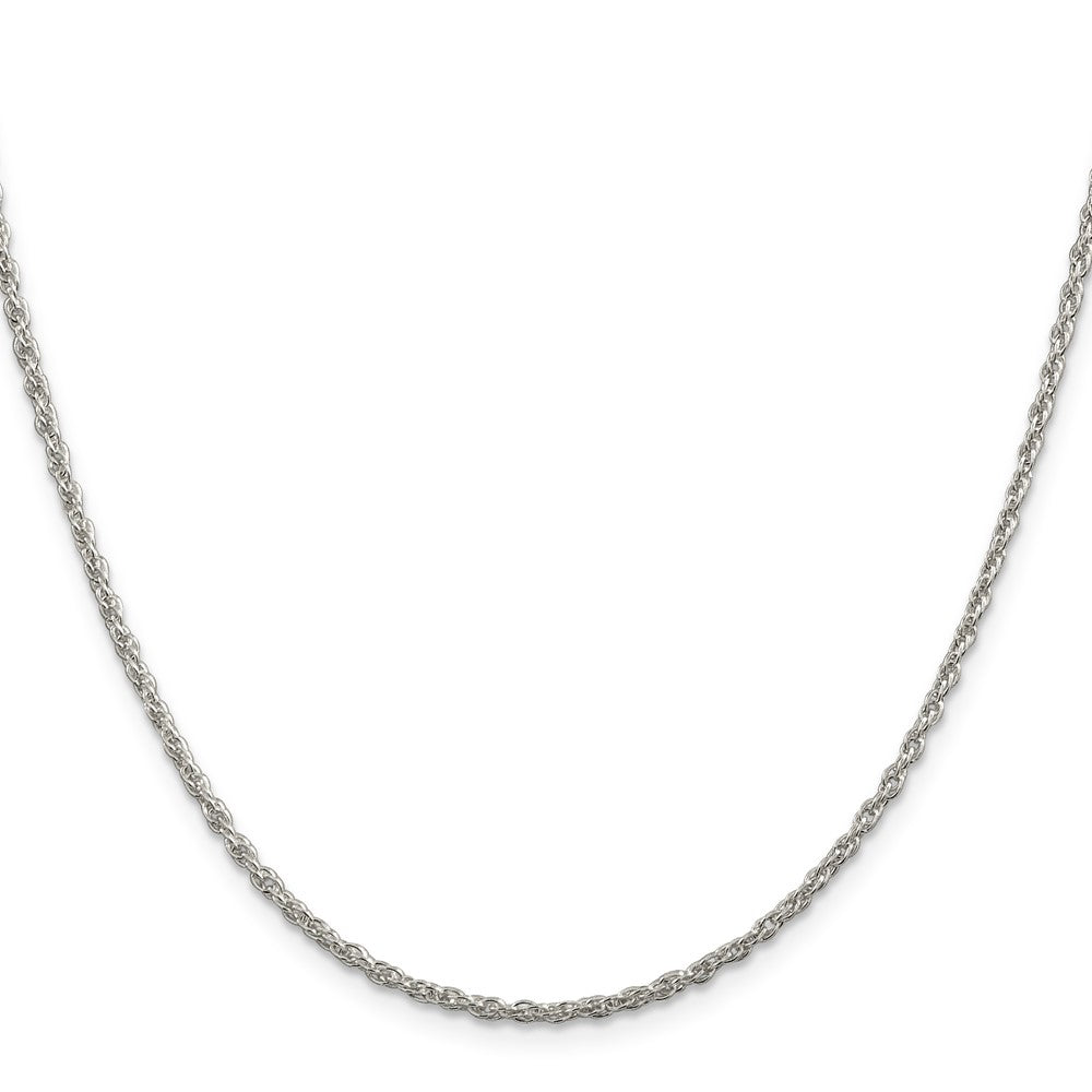 Sterling Silver 2mm Loose Rope Chain 16 Inches