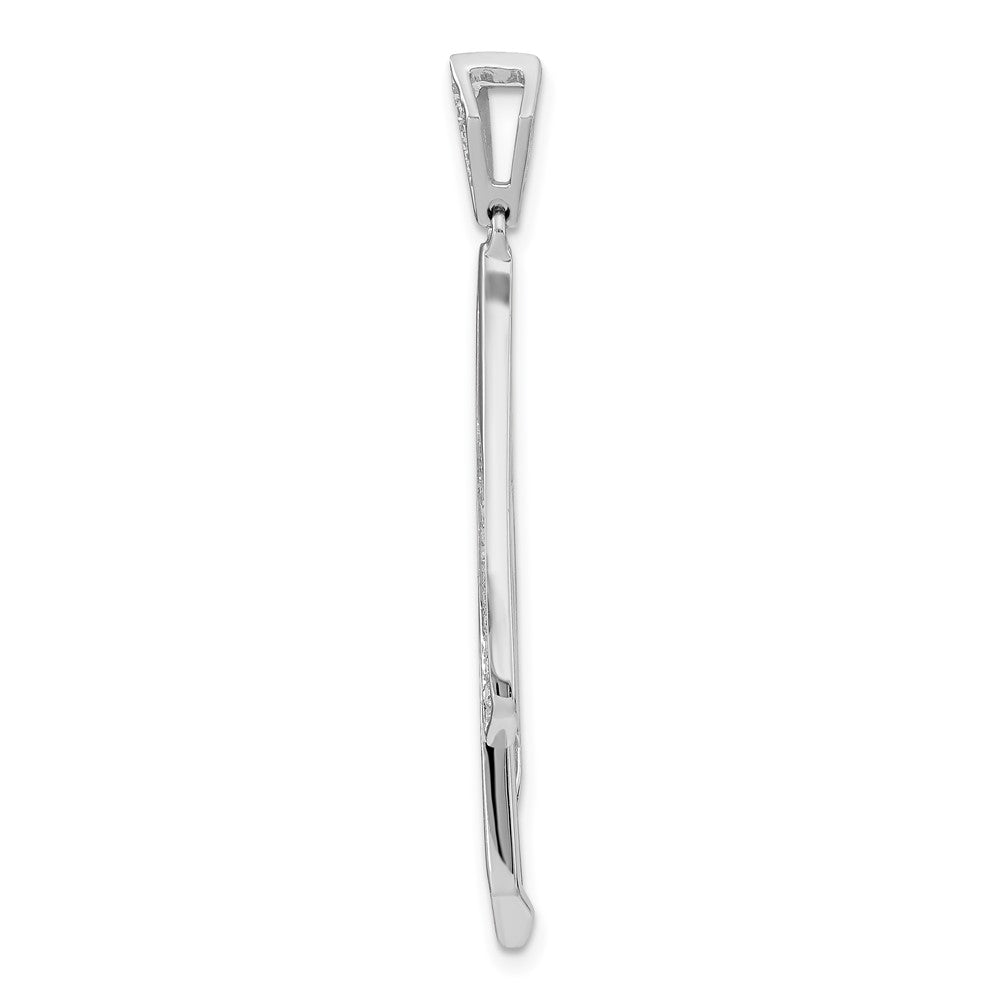 14k White Gold 1/4 carat Lab Grown Diamond VS/SI+ G+ Fancy Pendant