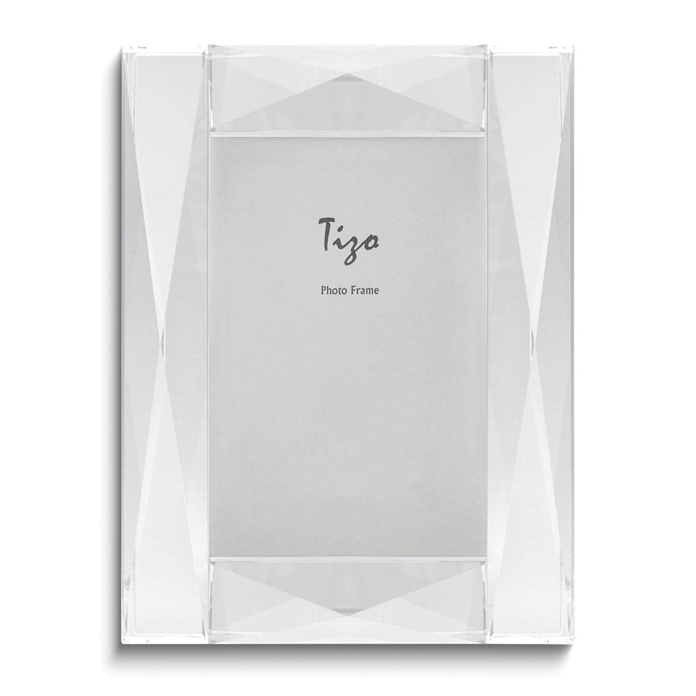 Crystal Glass Diamond-cut 4x6 Frame QGM22509