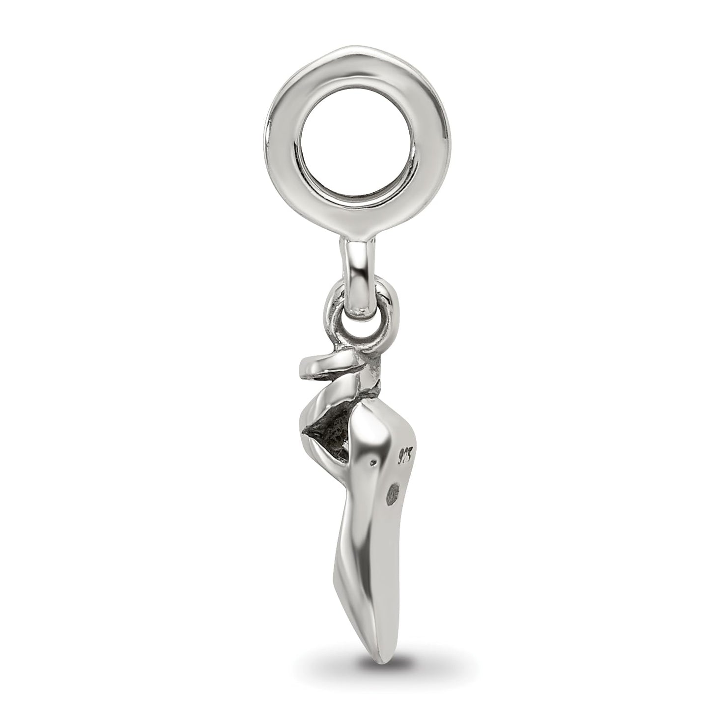 Sterling Silver Reflections Ballet Slipper Dangle Bead