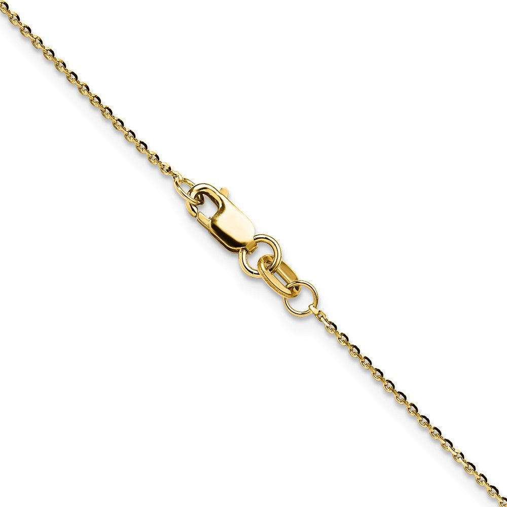 14K 1mm D/C Oval Link Chain