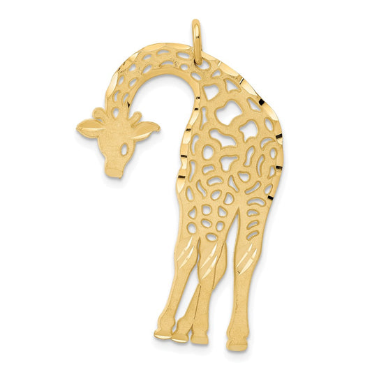 14k Giraffe Charm Yellow Gold