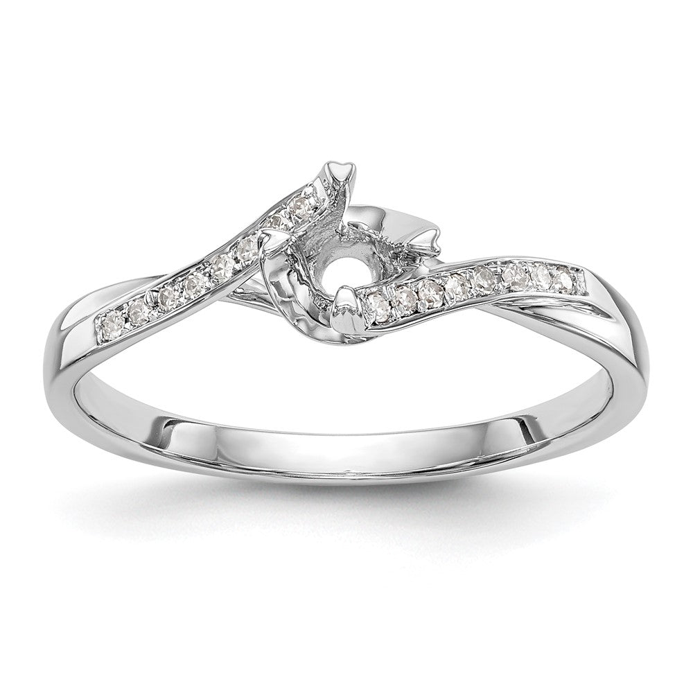 First Promise 10k White Gold 1/3 carat Lab Grown Diamond VS/SI+ G+ Complete Petite Engagement Ring